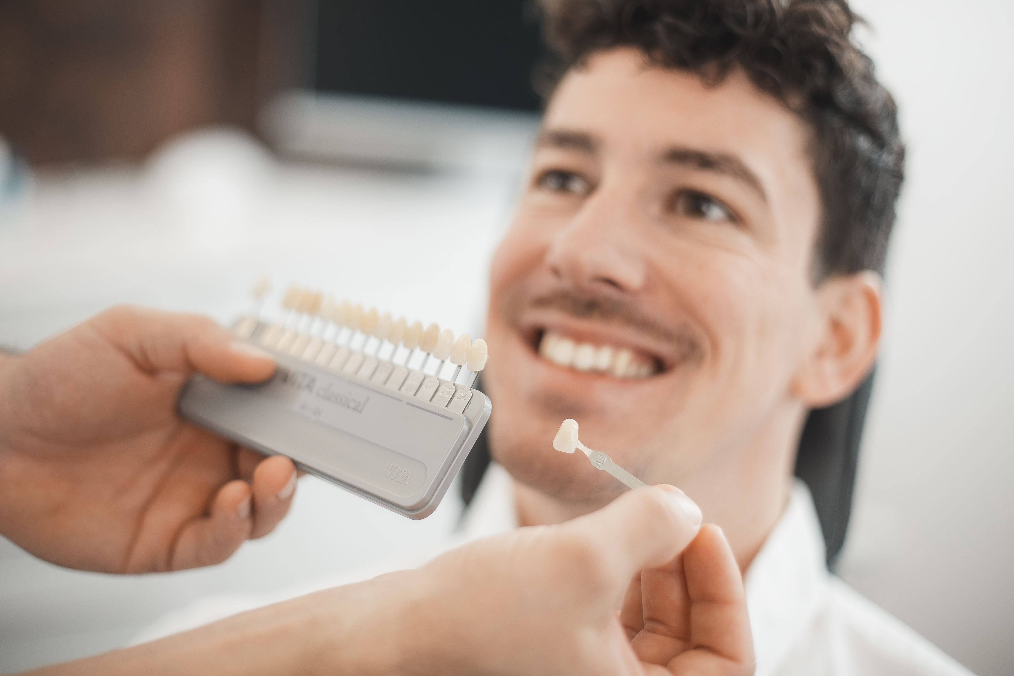 Patient während einer Zahnwahl